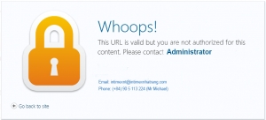 Authorized Page
